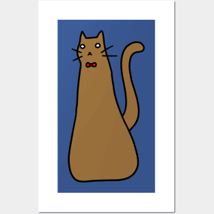 Long Brown Cat Posters and Art